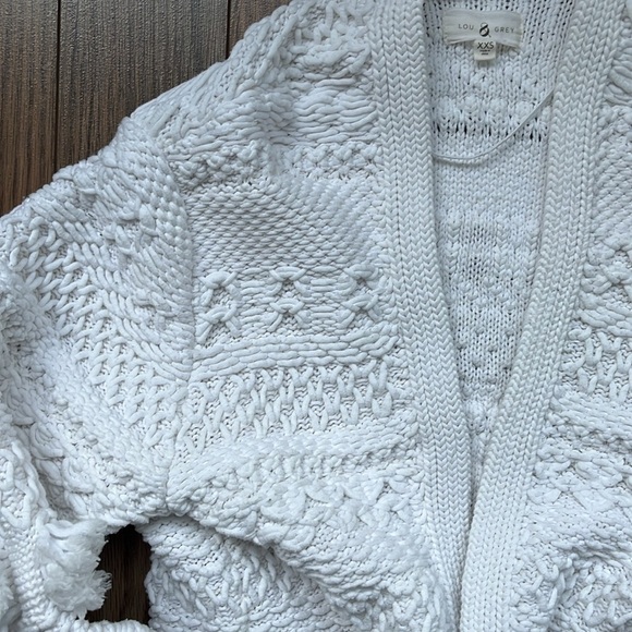 LOU & GREY Cotton Blend Boho Cardigan oversized XXS-S - Picture 2 of 11